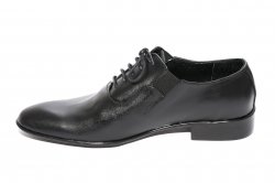 Pantofi barbati - Pantofi barbati eleganti piele BC3 negru box 38-45