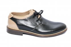 Pantofi barbati - Pantofi barbati piele BC2 negru gri 38-45