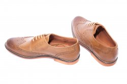 Pantofi barbati - Pantofi barbati piele intoarsa class man 1058 maro tabacco