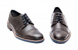 Pantofi barbati - Pantofi barbati piele naturala perfecta 8114 maro 40-46