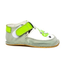 Incaltaminte flexibila copii  - Incaltaminte copii cu talpa flexibila Woc 005 gri verde 18-25