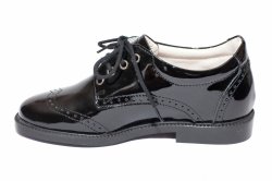 Pantofi copii - Pantofi copii din piele 102 negru lac 32-37