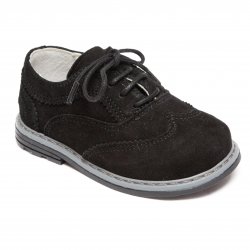 Pantofi copii - Pantofi copii din piele intoarsa AV207 negru gri 19-30