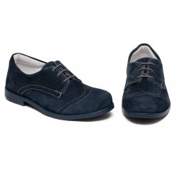 Pantofi copii  - Pantofi copii piele intoarsa hokide 207 blu blu 26-37