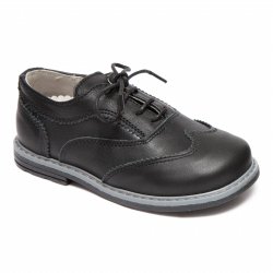 Pantofi copii  - Pantofi copii eleganti din piele AV207 negru g 19-30