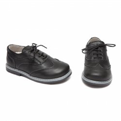 Pantofi copii  - Pantofi copii eleganti din piele AV207 negru g 19-30