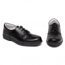 Pantofi copii  - Pantofi copii eleganti din piele hokide 207 negru 19-37