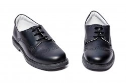 Pantofi copii - Pantofi copii eleganti piele naturala hokide 207 negru box 26-37