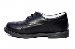 Pantofi copii - Pantofi copii eleganti piele naturala hokide 207 negru box 26-37
