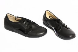 Pantofi copii  - Pantofi copii piele 1348 negru lac