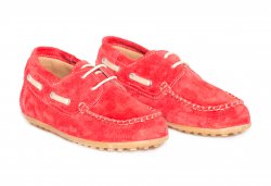 Pantofi copii - Pantofi copii piele intoarsa pj shoes Jose rosu