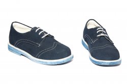 Pantofi copii - Pantofi copii piele intoarsa 207 albastru 23-37