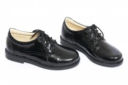 Pantofi copii - Pantofi copii piele 101 negru lac 28-37