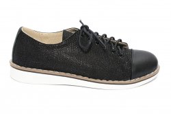Pantofi copii - Pantofi copii piele naturala 1384 negru 26-36