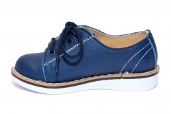 Pantofi copii - Pantofi copii piele naturala 1399 blu 20-25