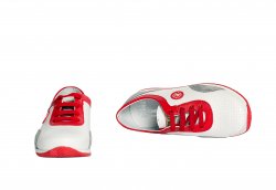 Pantofi sport copii  - Pantofi copii sport pj shoes Oskar alb rosu 31-38