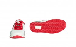 Pantofi sport copii  - Pantofi copii sport pj shoes Oskar alb rosu 31-38