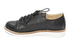 Pantofi copii  - Pantofi copii scoala piele naturala 1384 negru box 26-36