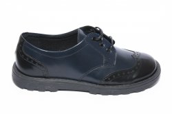 Pantofi copii - Pantofi copii scoala pj shoes Frigerio 03 negru blu 31-38