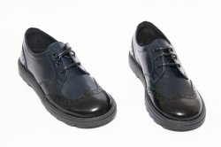 Pantofi copii - Pantofi copii scoala pj shoes Frigerio 03 negru blu 31-38