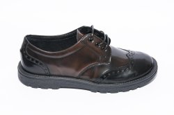 Pantofi copii - Pantofi copii scoala pj shoes Frigerio 03 negru maro 31-38