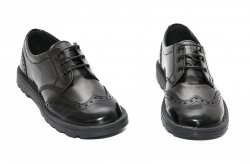 Pantofi copii - Pantofi copii scoala pj shoes Frigerio 03 negru gri 31-38