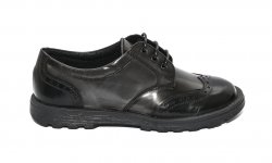 Pantofi copii - Pantofi copii scoala pj shoes Frigerio 03 negru gri 31-38