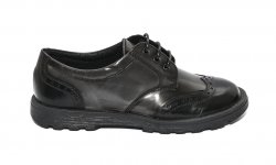 Pantofi copii  - Pantofi copii scoala pj shoes Frigerio 03 negru gri 31-38