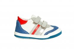 Pantofi sport copii  - Pantofi copii sport Costa alb rosu blu