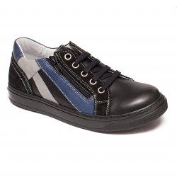 Pantofi sport copii  - Pantofi copii sport din piele hokide 400 negru gri blu 26-37