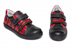 Pantofi sport copii  - Pantofi copii sport hokide 398 negru red 26-37