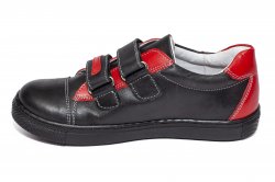Pantofi sport copii  - Pantofi copii sport hokide 398 negru red 26-37