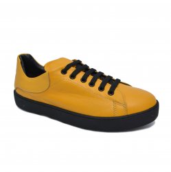 Pantofi sport copii - Pantofi copii sport piele 2041 mustar 35-40