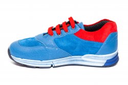 Pantofi sport copii  - Pantofi sport copii pj shoes Horia albastru rosu 27-37