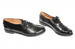 Pantofi dama - Pantofi dama piele 26s1 negru lac 34-41