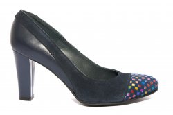 Pantofi dama cu toc  - Pantofi dama cu toc 952.1 blu lux 34-41