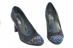 Pantofi dama cu toc  - Pantofi dama cu toc 952.1 blu lux 34-41