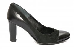 Pantofi dama cu toc - Pantofi dama cu toc 952.1 negru lac varf 34-41