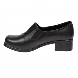 Pantofi dama   - Pantofi dama din piele cu elastic 710 negru 35-41
