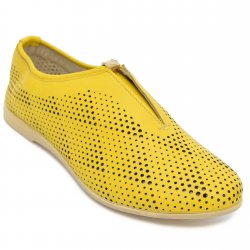 Pantofi dama - Pantofi dama piele perforati cu laser 1223 verde 35-41