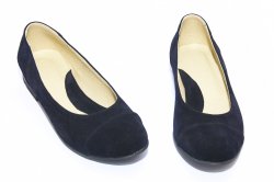 Pantofi balerini copii  - Pantofi dama piele intoarsa 45 blu 34-41
