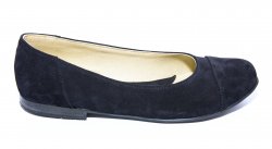 Pantofi balerini copii  - Pantofi dama piele intoarsa 45 blu 34-41