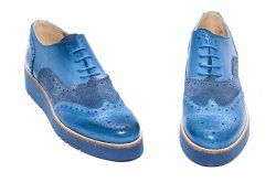 Pantofi dama - Pantofi dama piele naturala 110 albastru 35-41