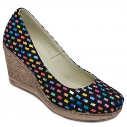 Pantofi dama cu toc - Pantofi dama platforma piele talpa 8cm Oana sah 34-41
