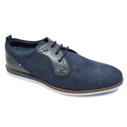 Pantofi barbati  - Pantofi din piele barbati 368R05 blu 40-46