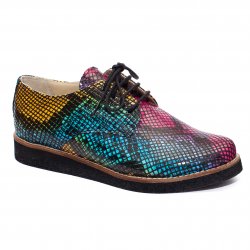 Pantofi copii  - Pantofi fete din piele 026s1 curcubeu 34-41