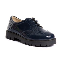 Pantofi copii - Pantofi fete din piele eleganti Frida blu lac 27-36