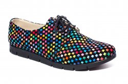 Pantofi copii  - Pantofi fete piele naturala 026s2 negru sah 34-40