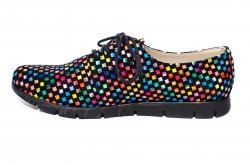 Pantofi copii  - Pantofi fete piele naturala 026s2 negru sah 34-40