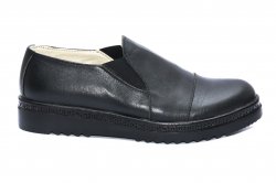 Pantofi copii - Pantofi fete piele naturala DC55 negru box 34-41
